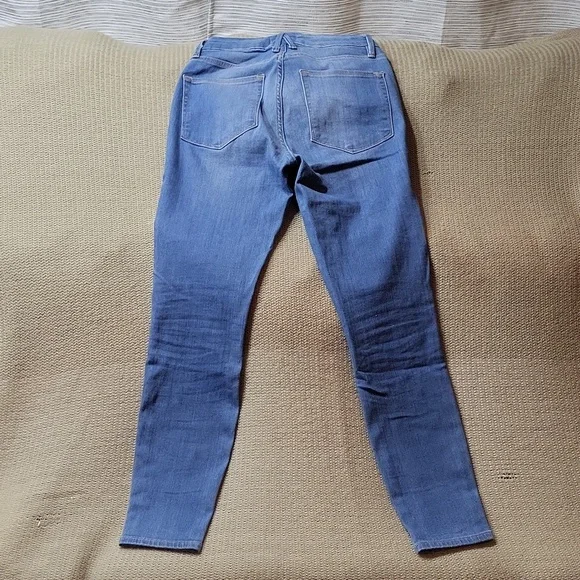 Good American Light Wash Good Legs Crop Skinny Jeans, Size 2 26 - Picture 3 of 4